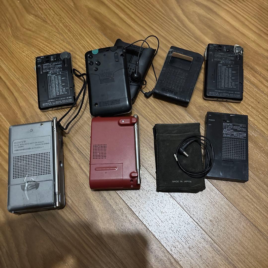【SONY】ソニー ラジオ 6点まとめ売り ICF-R351 / R550V 他