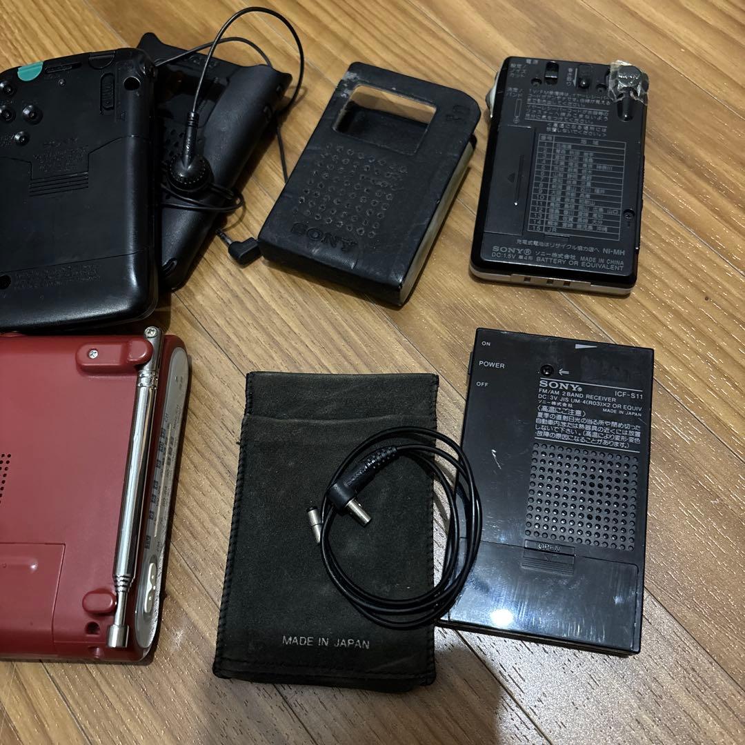【SONY】ソニー ラジオ 6点まとめ売り ICF-R351 / R550V 他
