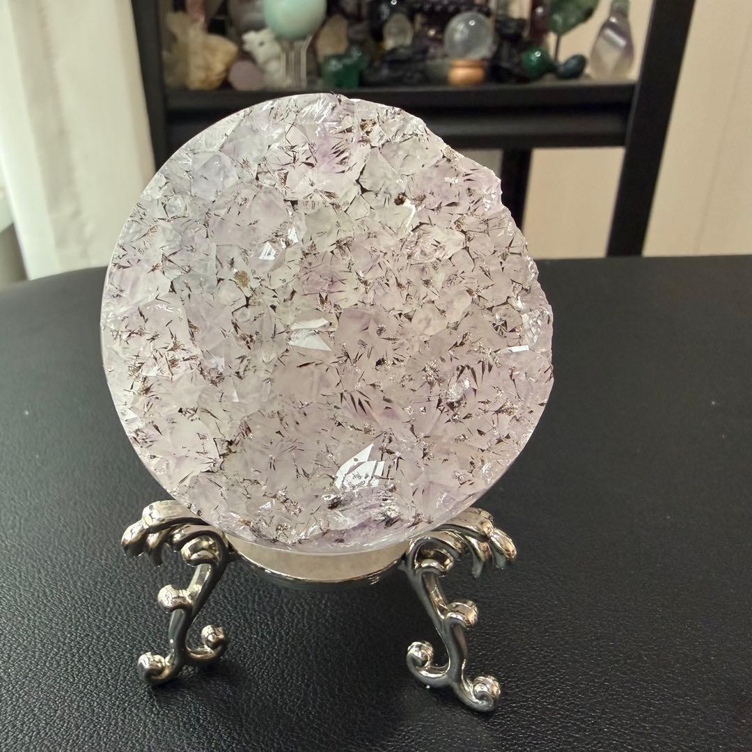 【レモン】タイチンルチルクォーツ共生アメジストの笑い口NO.030118