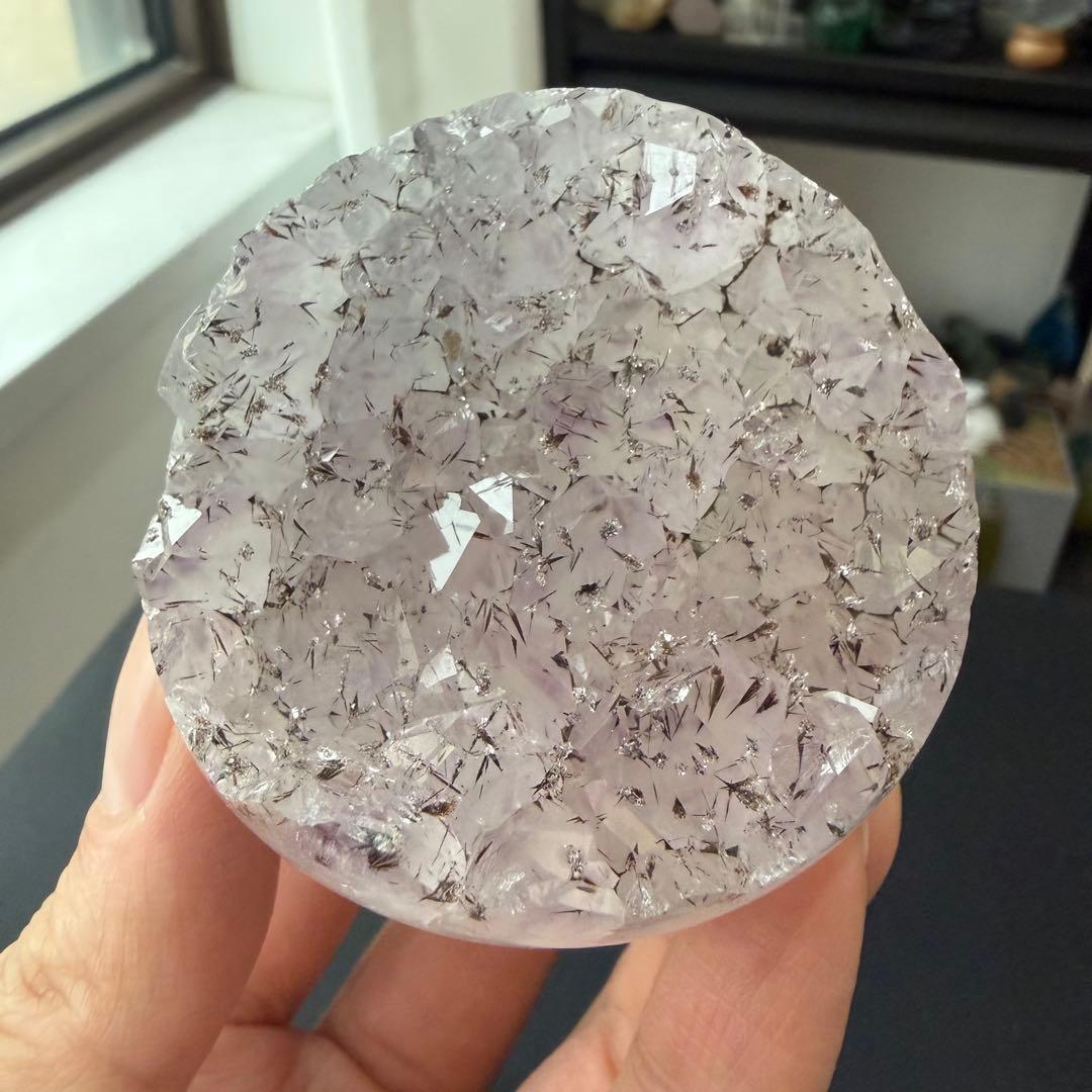 【レモン】タイチンルチルクォーツ共生アメジストの笑い口NO.030118