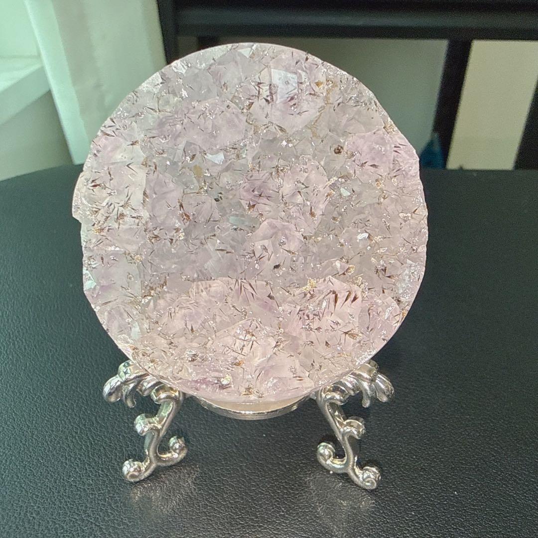 【レモン】タイチンルチルクォーツ共生アメジストの笑い口NO.030118