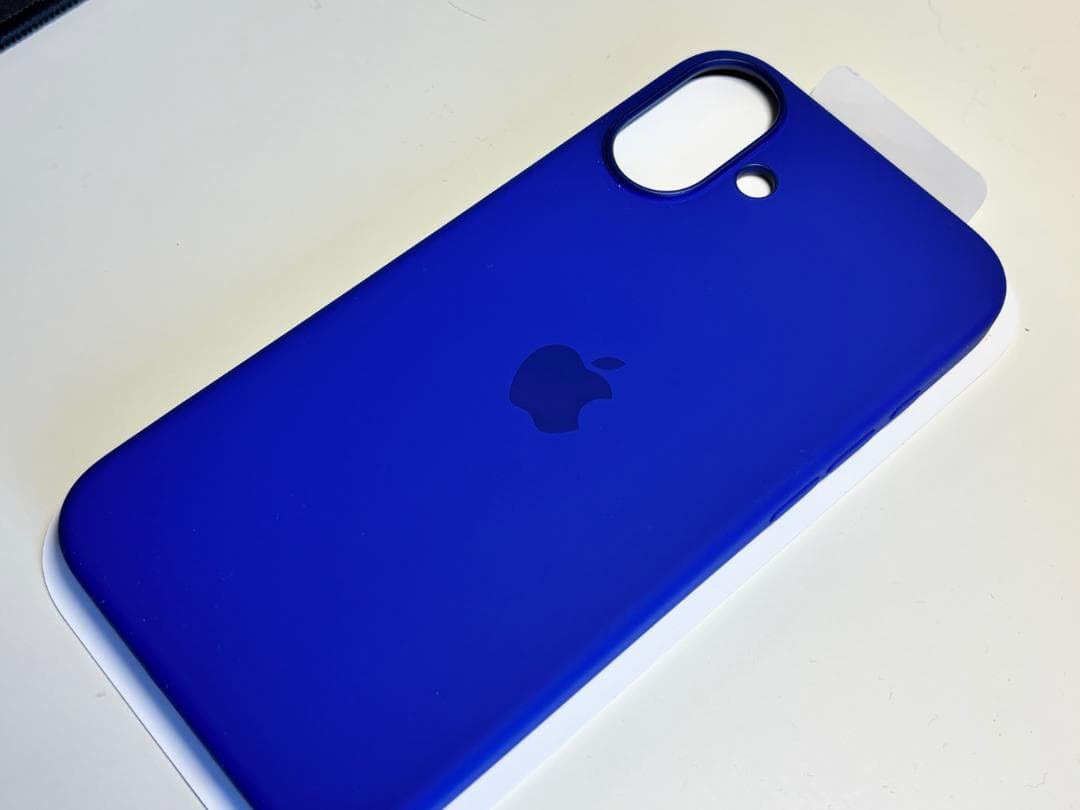 【新品】純正 iPhone 16 Plus シリコンウルトラマリン ②二つセット