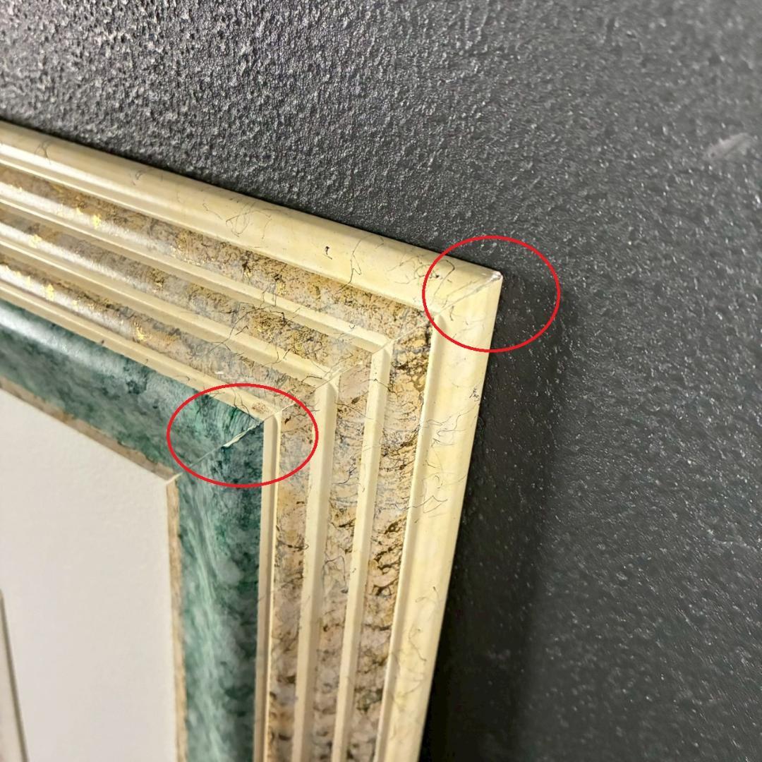 美品 ジャン＝ピエール・カシニョール「夏の散歩」リトグラフ お洒落な額装