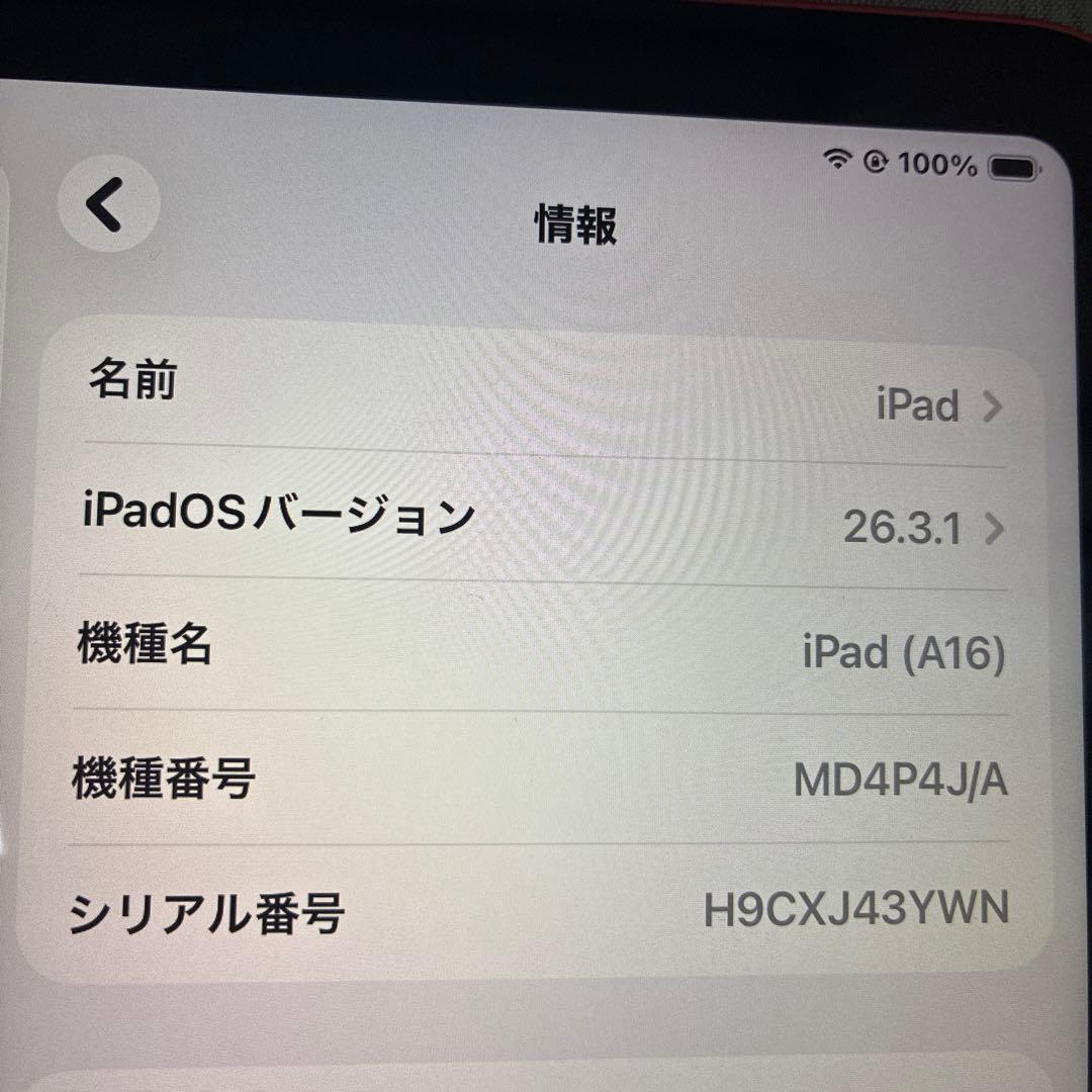 Apple iPad (A16) 本体 256gb 箱付き