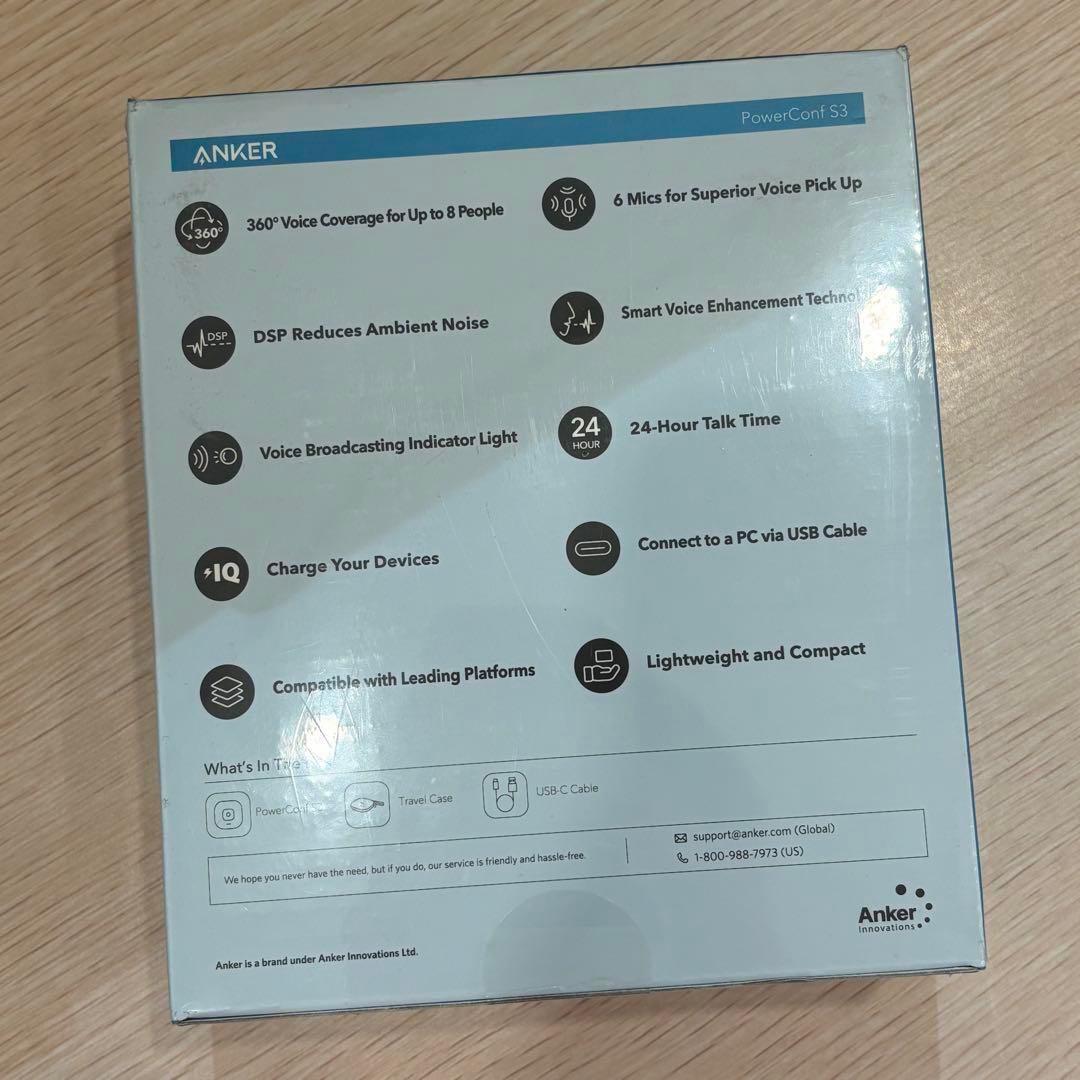 未開封✨️ANKER PowerConf ULTRA CLEAR スピーカーフォン