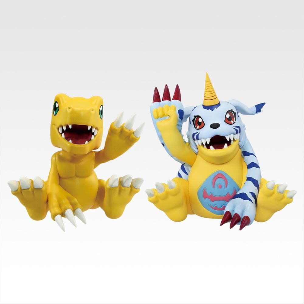 一番くじ デジモン 光と闇の衝突　C賞 アグモン＆ガブモン セットフィギュア×3