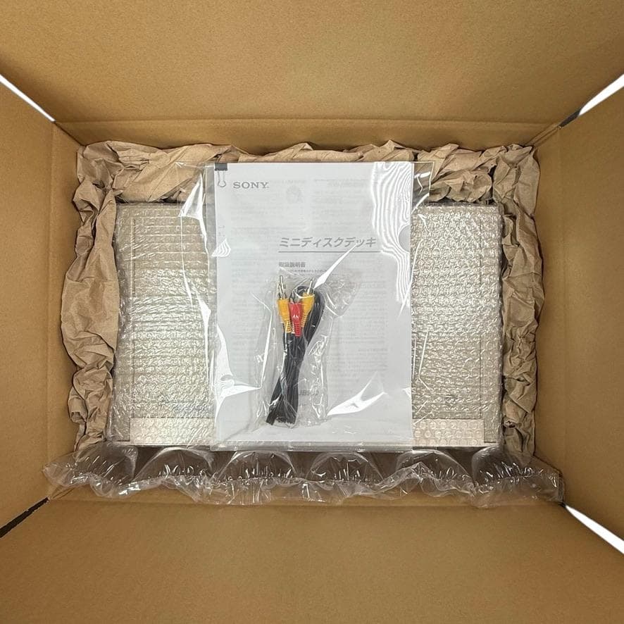 動作品・説明書付属・ソニー ミニディスクデッキ ゴールド MDS-JB930