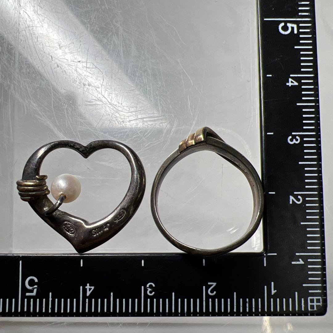 K10/silver コンビ　アクセサリー　２点　4.8g