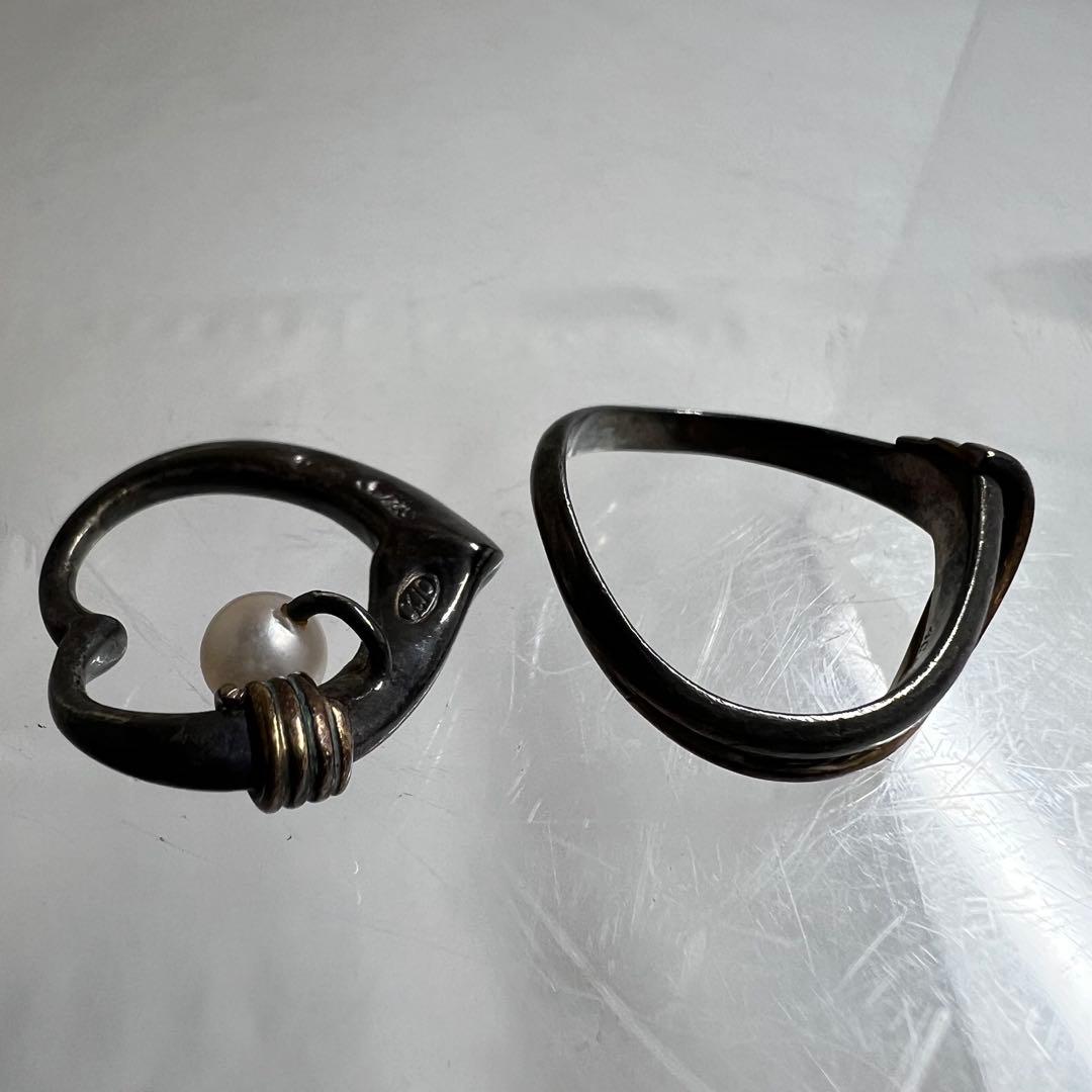 K10/silver コンビ　アクセサリー　２点　4.8g