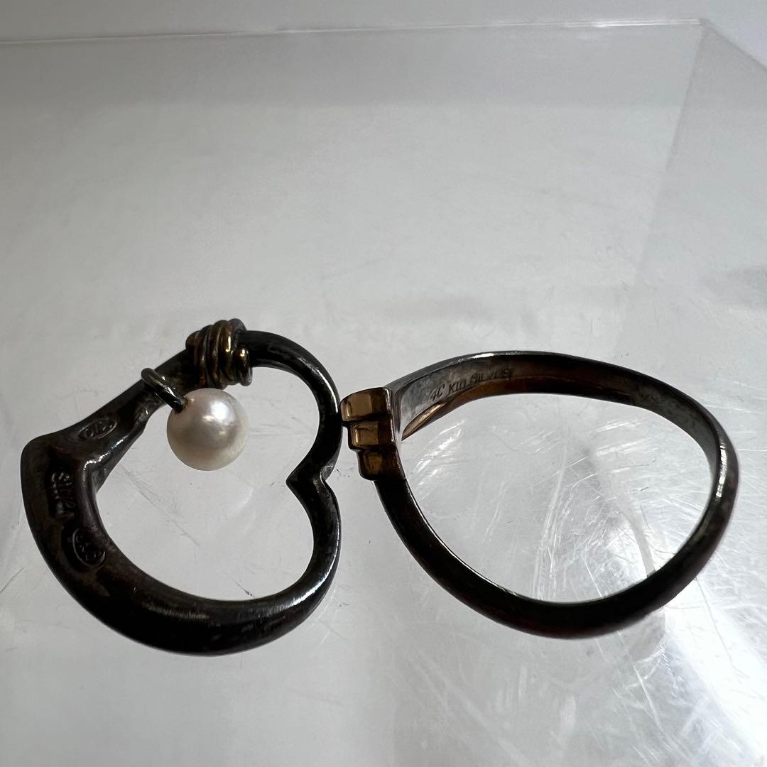 K10/silver コンビ　アクセサリー　２点　4.8g