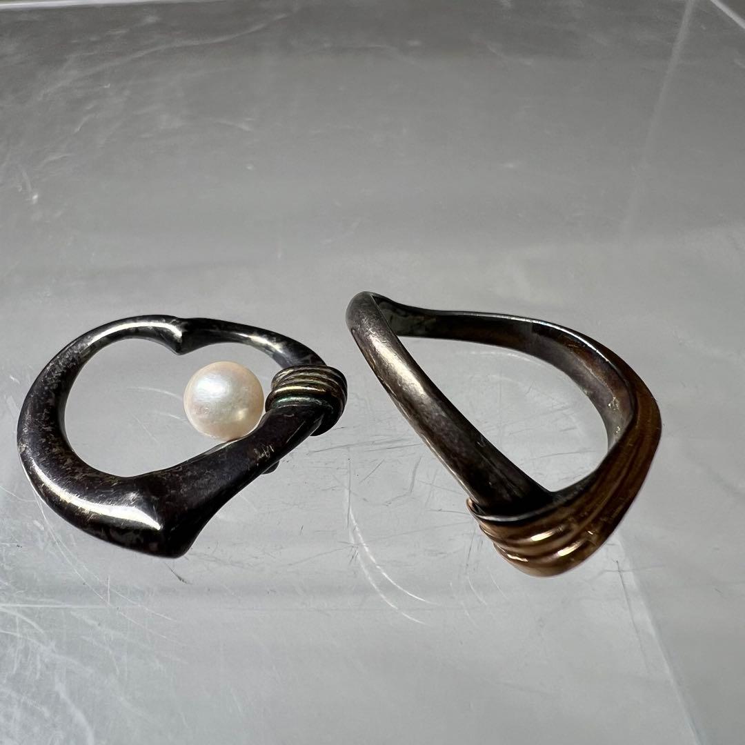 K10/silver コンビ　アクセサリー　２点　4.8g