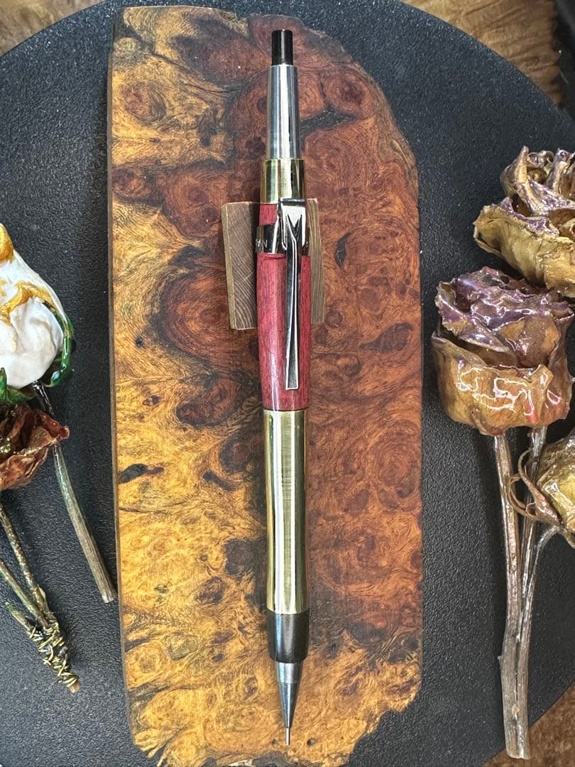 PG5ピンクアイボリー&青黒檀&メタル(真鍮)