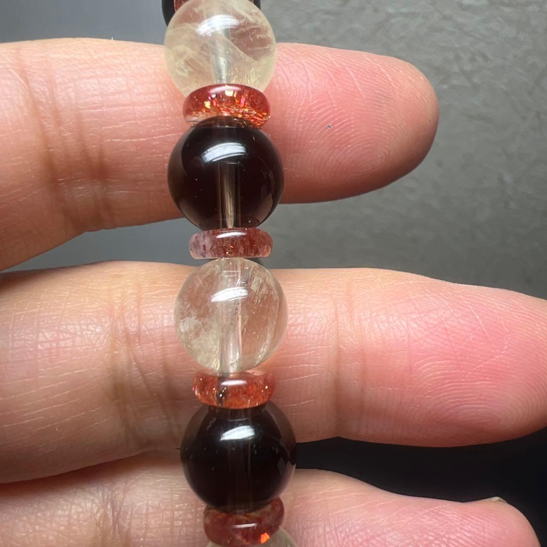 マイナスを吸収し強いエネルギーで成功へ⭐︎シトリン&スモーキー&サンストーンブレス