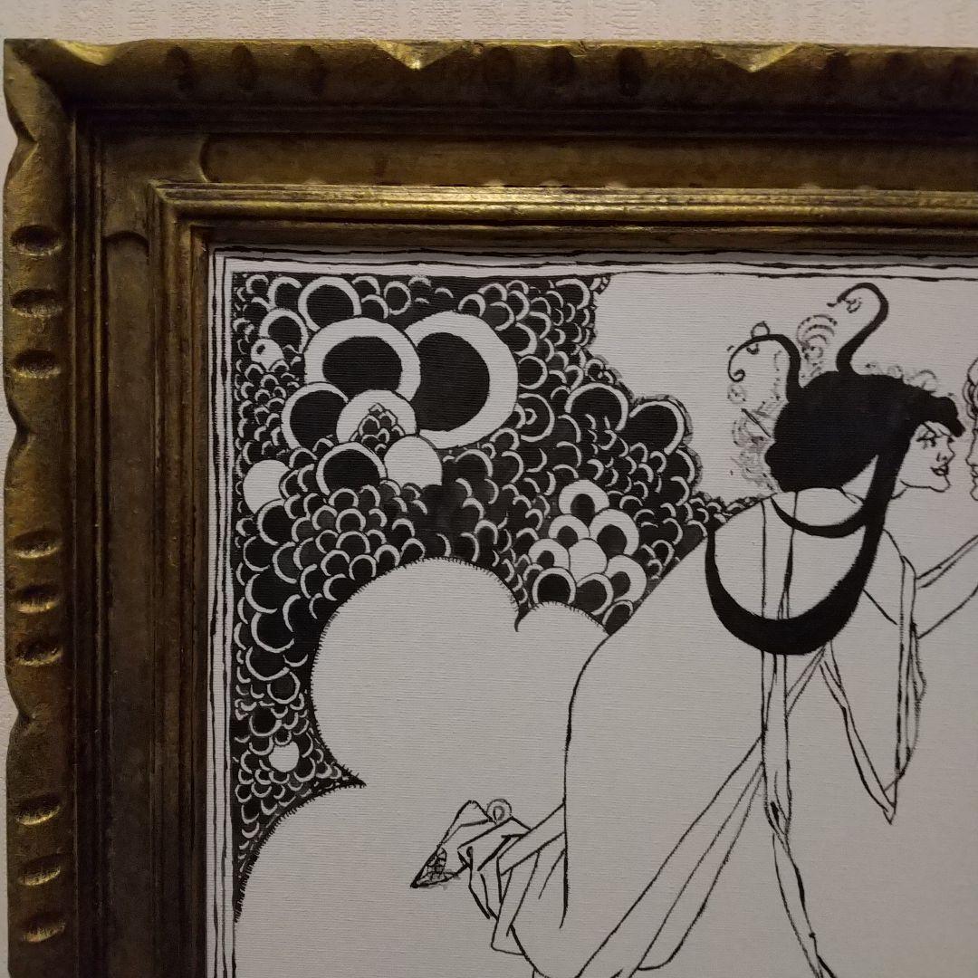 アクリル画 サロメ 挿絵 ビアズリー 8号 F8