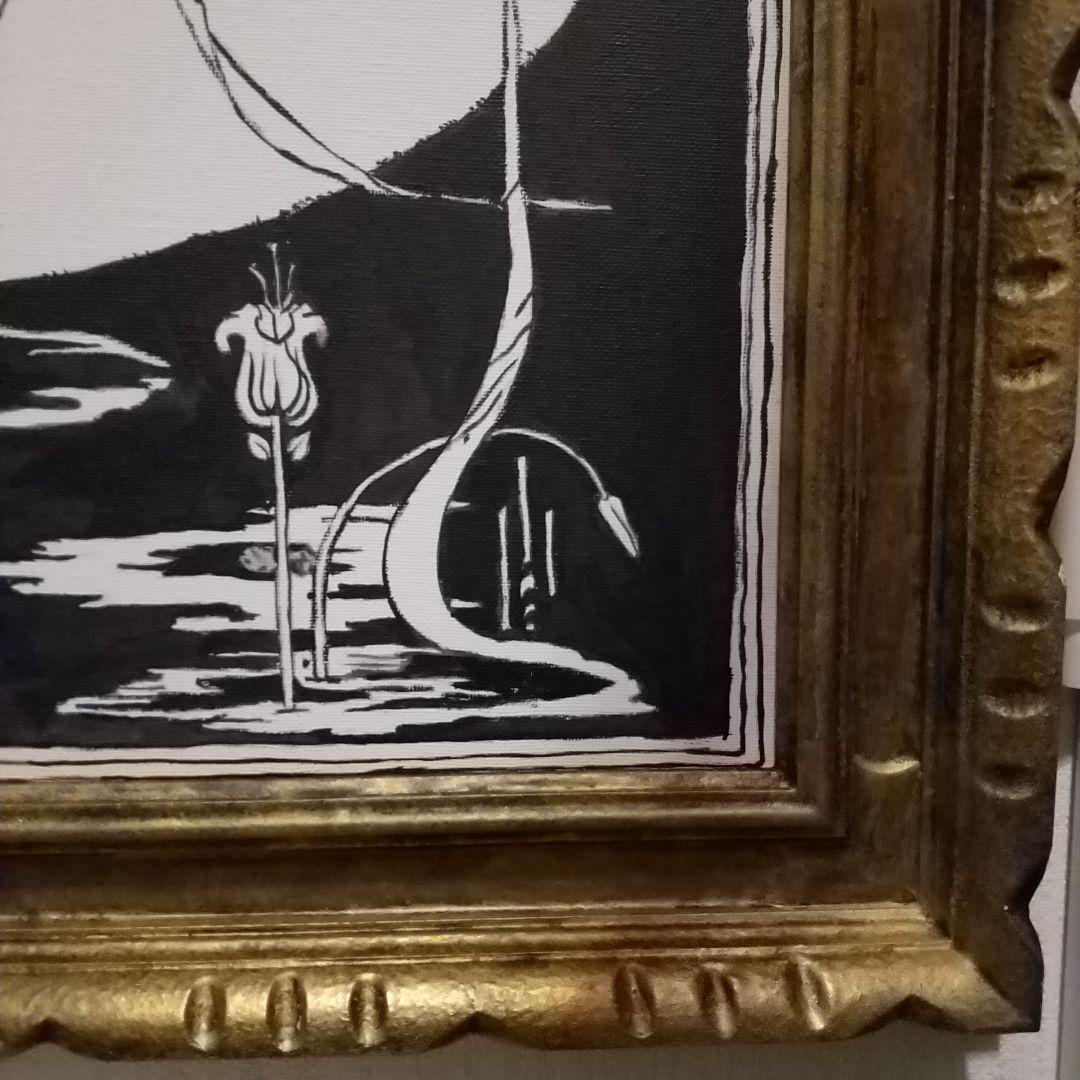 アクリル画 サロメ 挿絵 ビアズリー 8号 F8