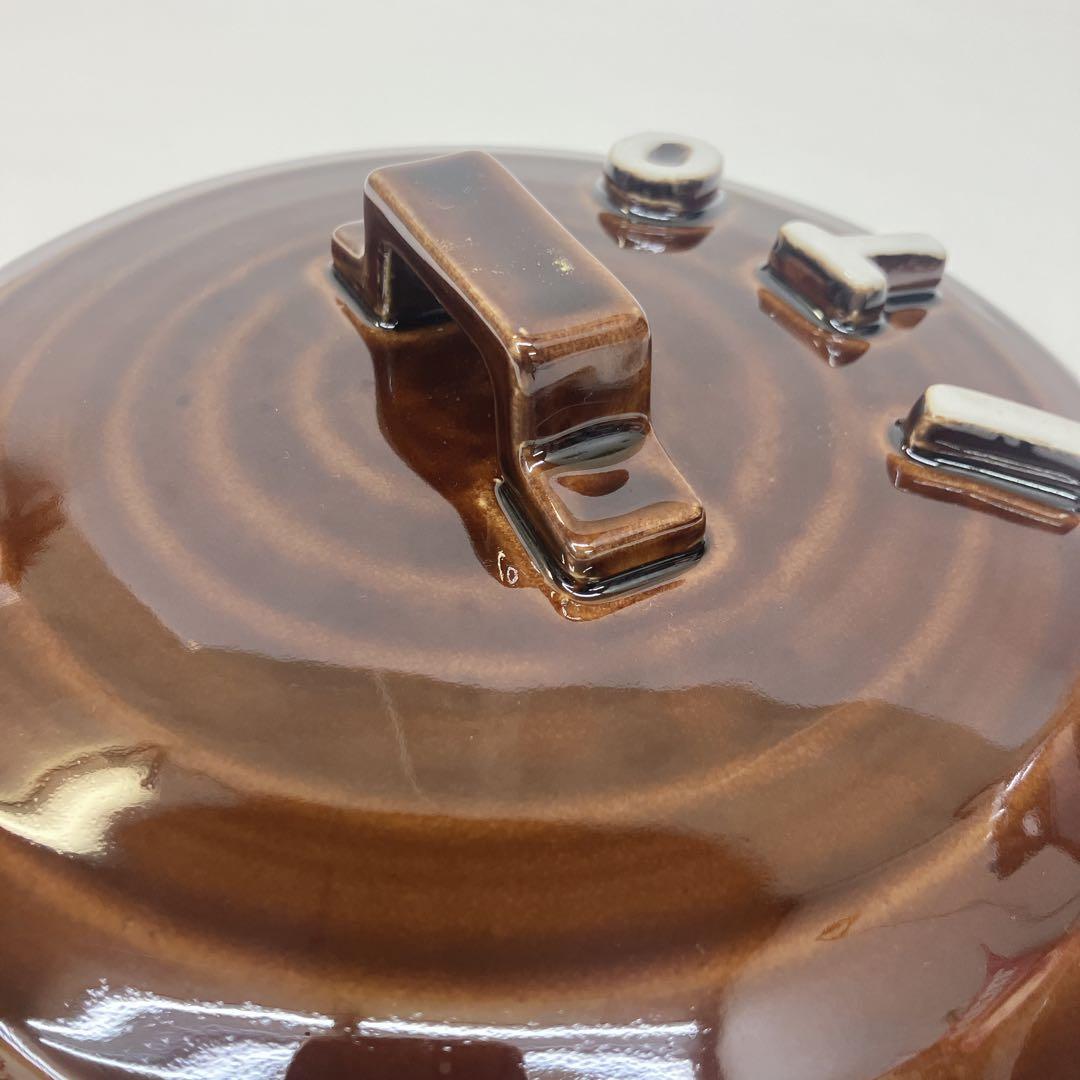 立体アルファベット土鍋 手作り工房 夕立窯 日本製 IH対応プレート付き 未使用