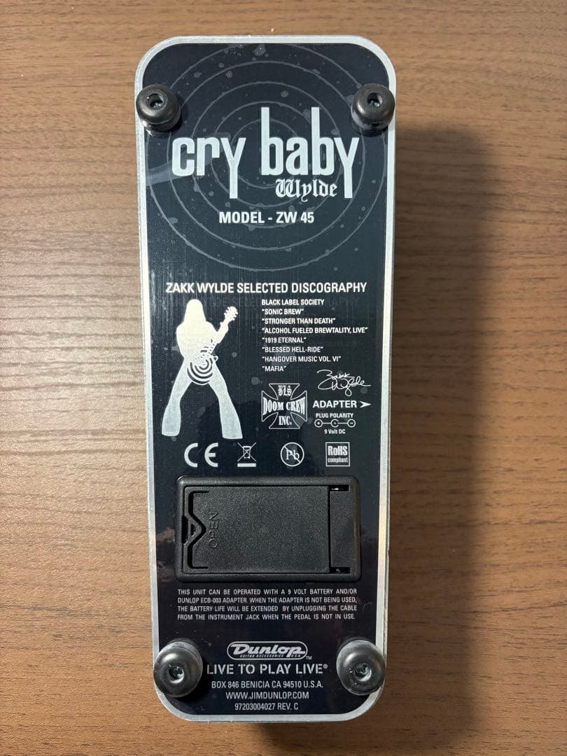 Dunlop Cry Baby MODEL - ZW45 ワウペダル