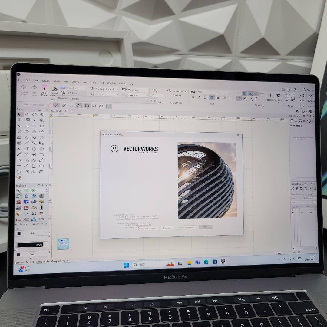 MacBook Pro 16インチ i9 32/1TB CAD/BIM&3D設計