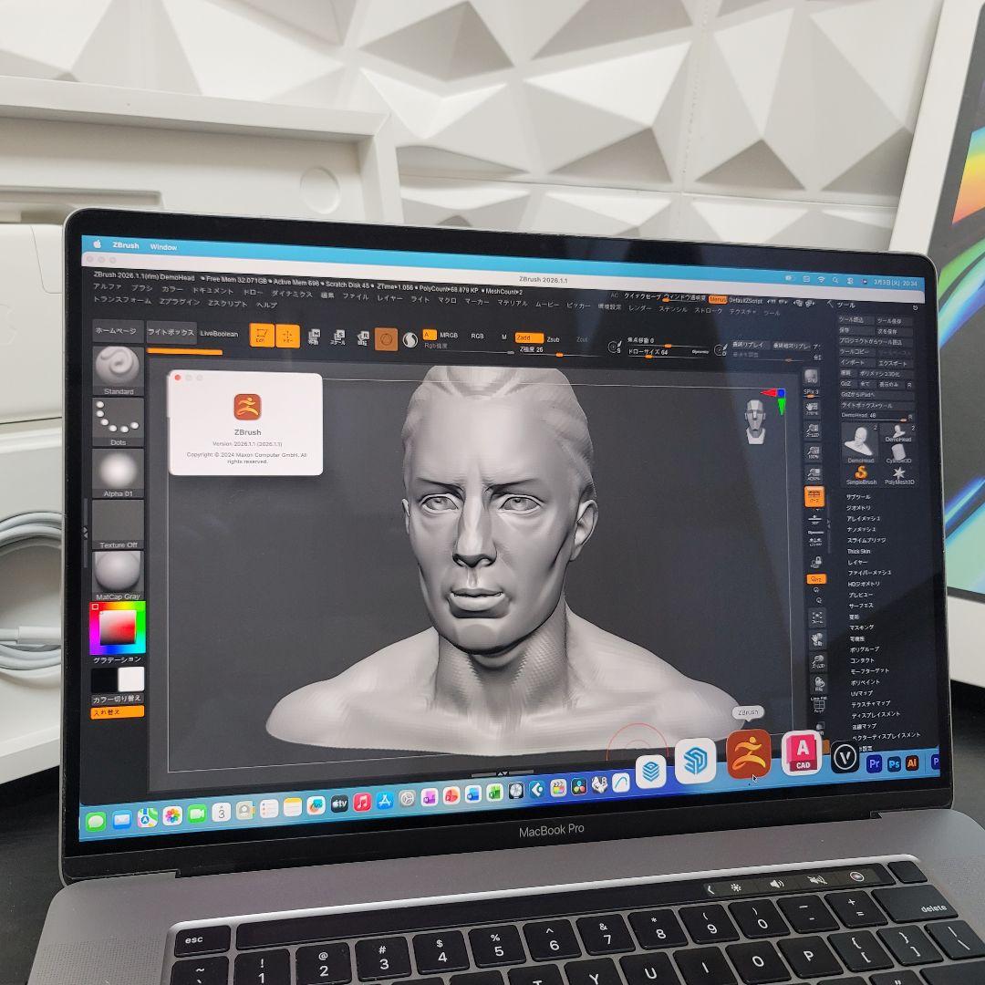 MacBook Pro 16インチ i9 32/1TB CAD/BIM&3D設計