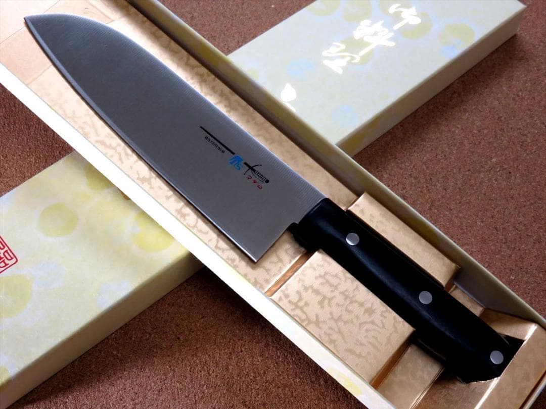 関の刃物 三徳包丁 170mm 丸柄 クロムモリブデン 肉切 魚処理 万能包丁