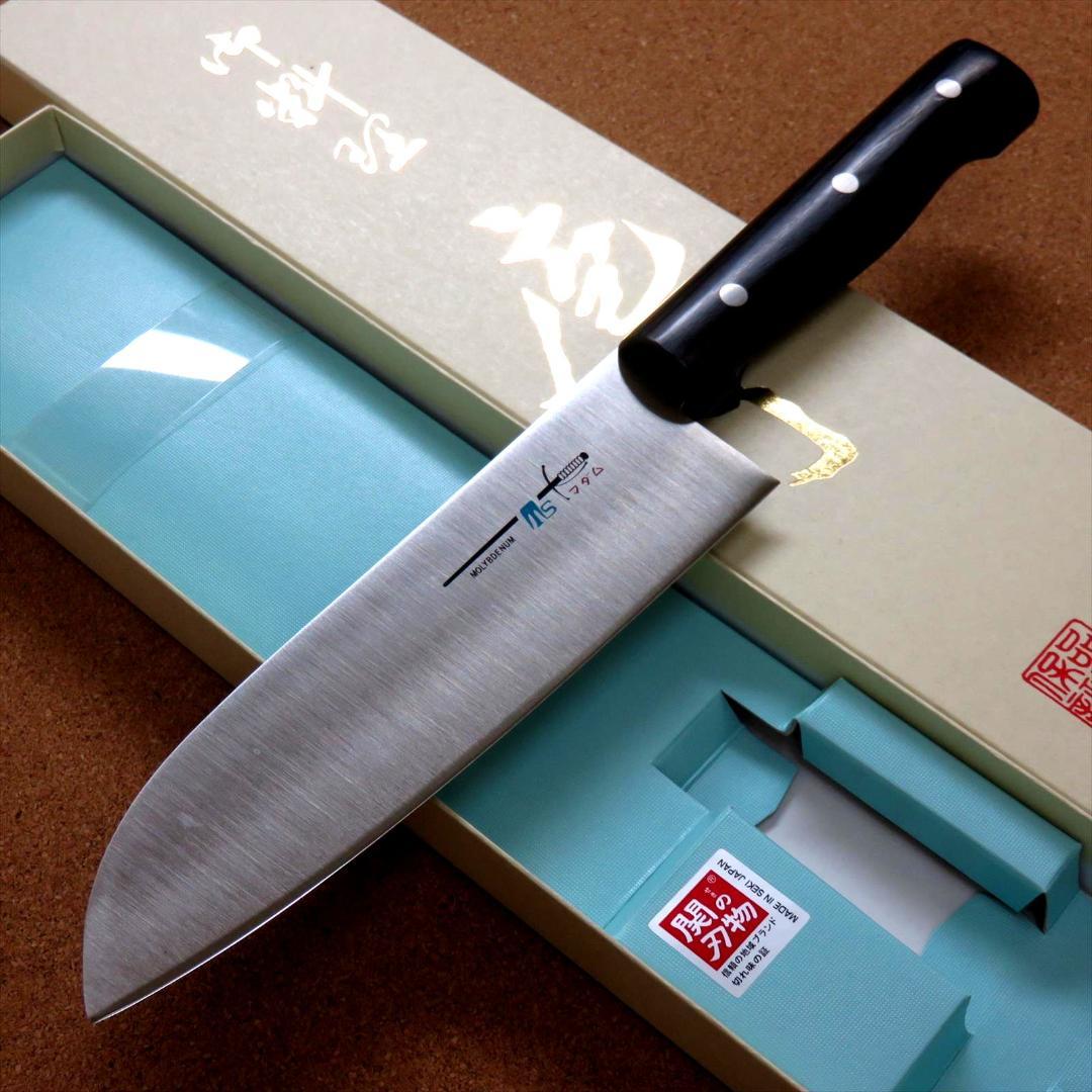 関の刃物 三徳包丁 170mm 丸柄 クロムモリブデン 肉切 魚処理 万能包丁