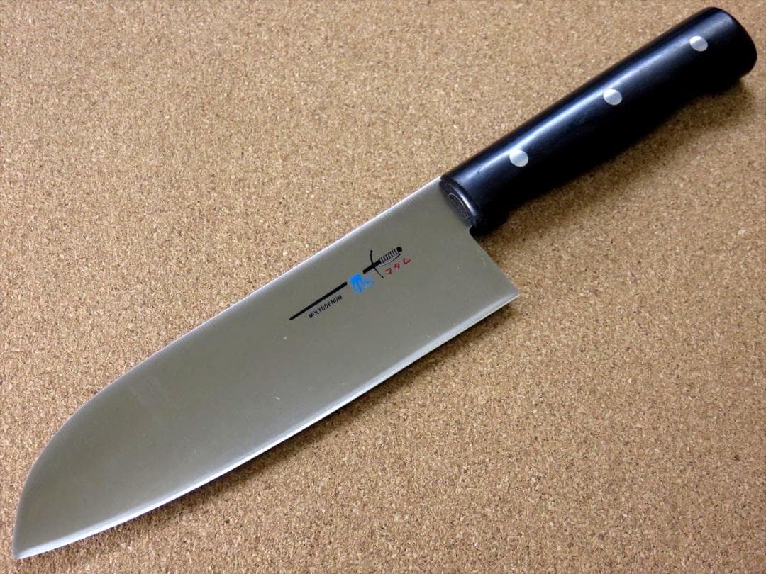 関の刃物 三徳包丁 170mm 丸柄 クロムモリブデン 肉切 魚処理 万能包丁