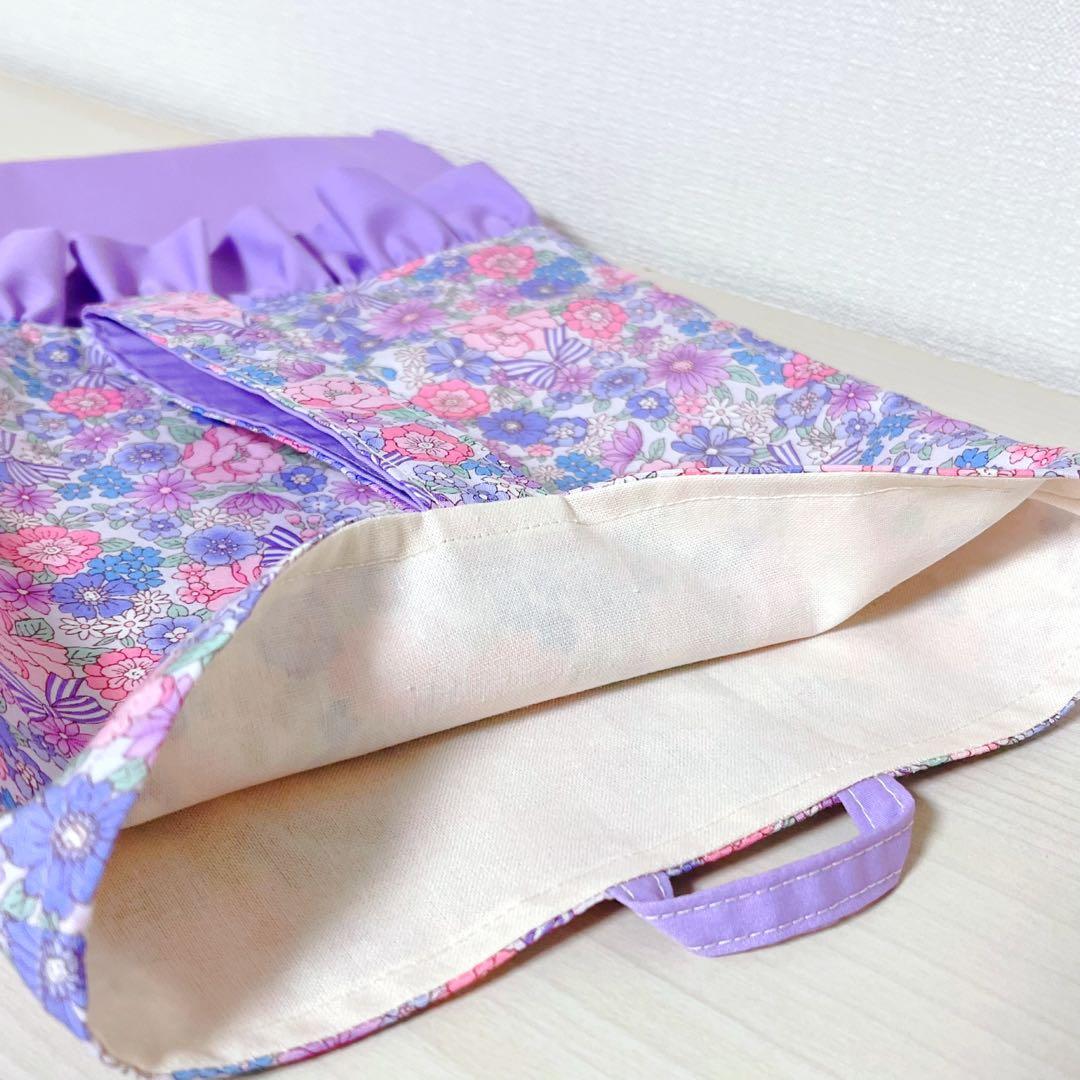 入園入学グッズ　オーダー　体操服袋　レッスンバッグ　上靴袋　防災頭巾カバー　花柄
