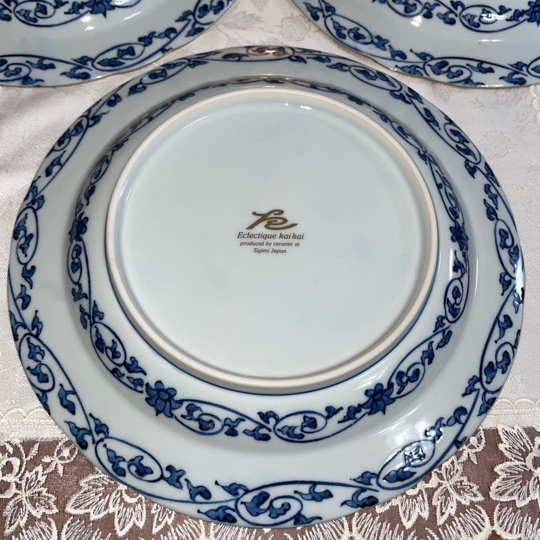 Equlectique kaikai　更紗　パスタ皿　大皿　5枚セット　未使用