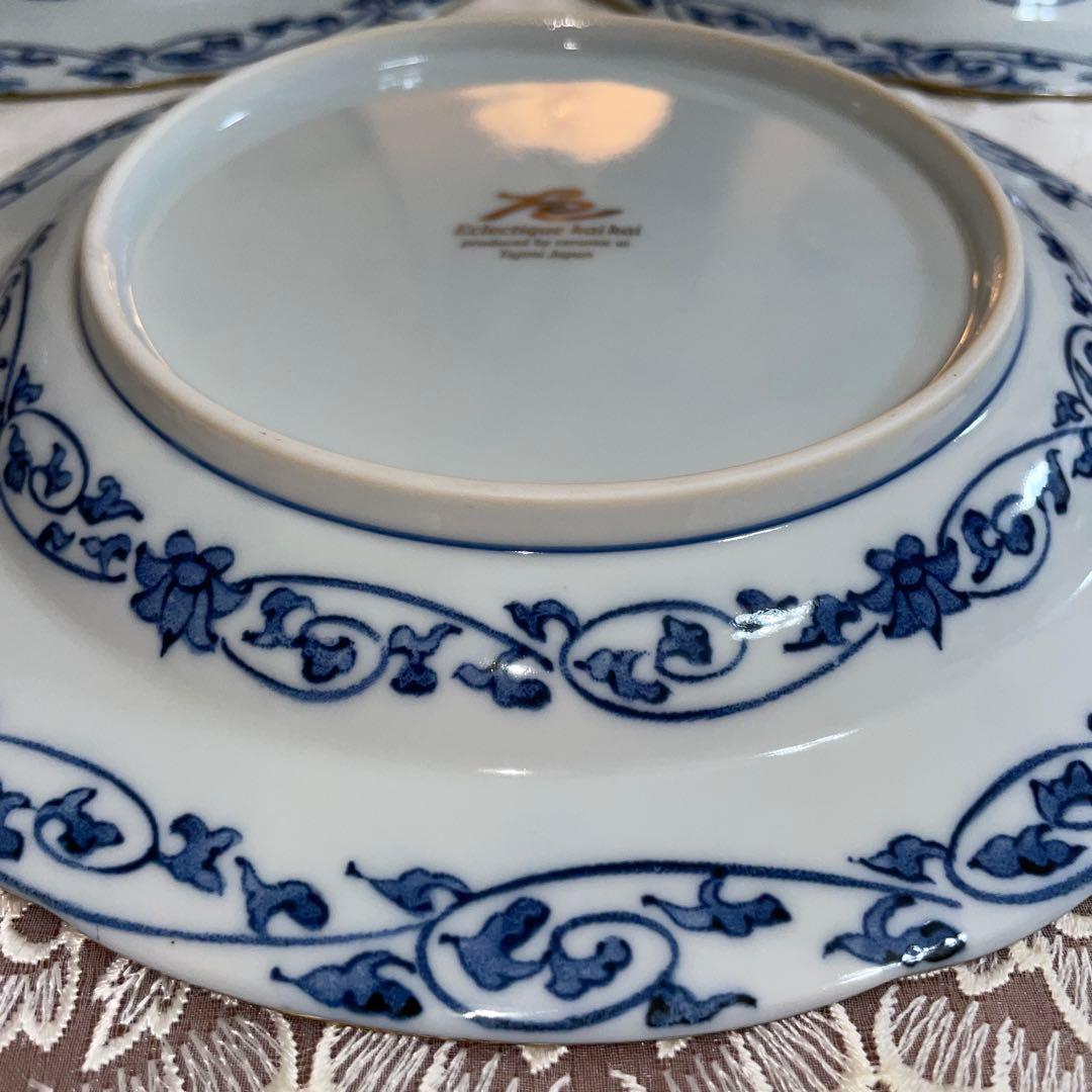 Equlectique kaikai　更紗　パスタ皿　大皿　5枚セット　未使用