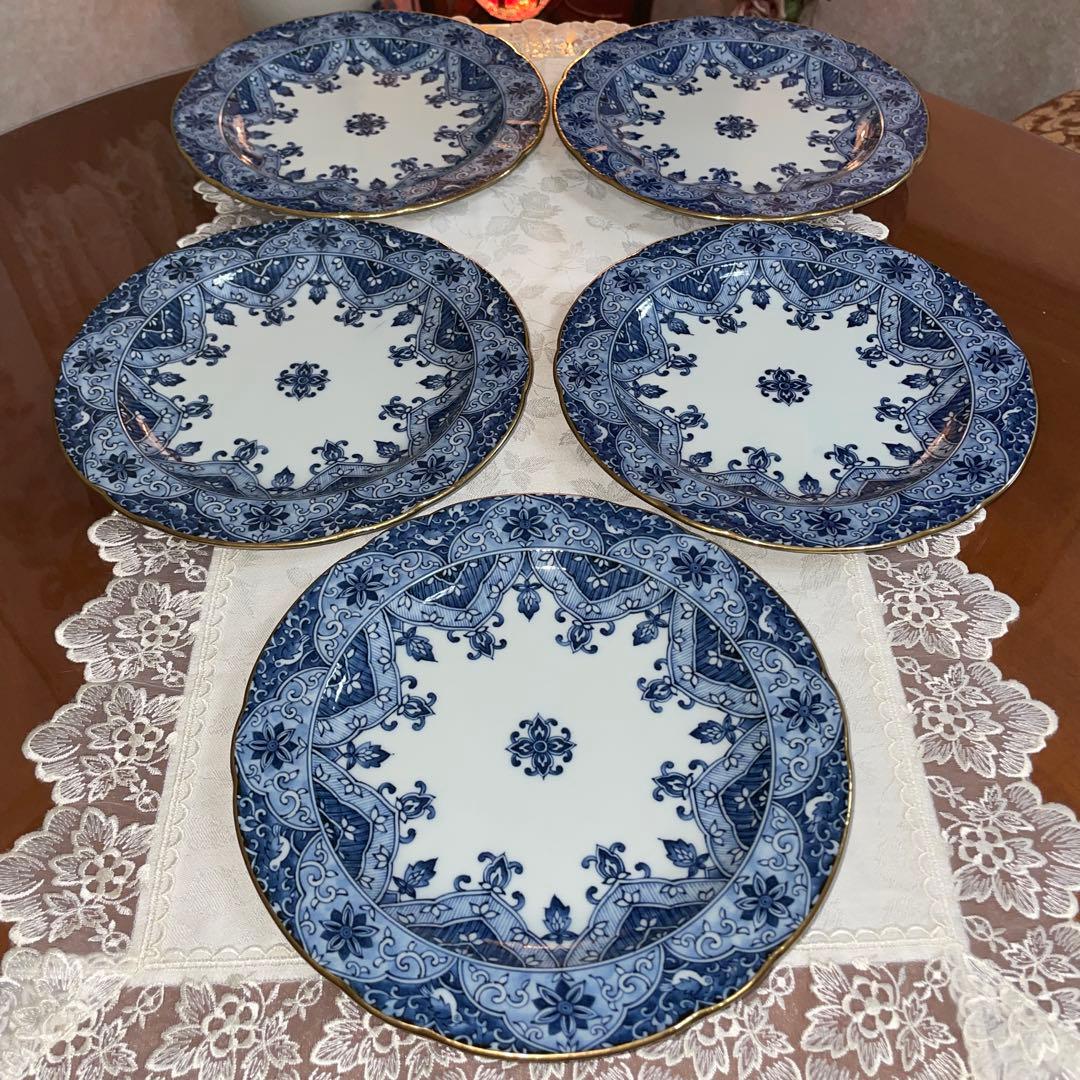 Equlectique kaikai　更紗　パスタ皿　大皿　5枚セット　未使用