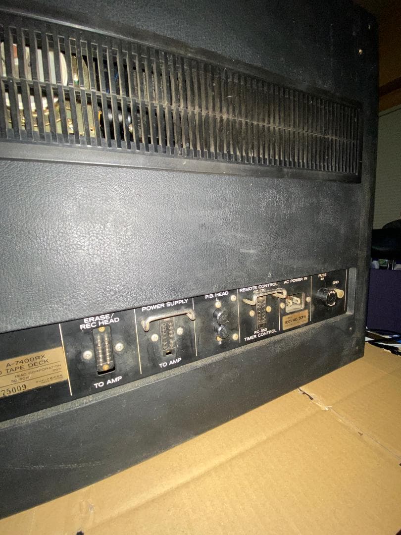 TEAC A-7400RX 2トラ38機トランスポート部dbx搭載ジャンク！1