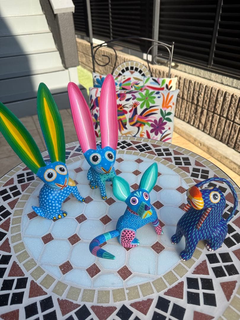 【工房署名　一点物】アレブリヘス　うさぎ／ウサギ／兎｜オアハカ 木彫り 民芸