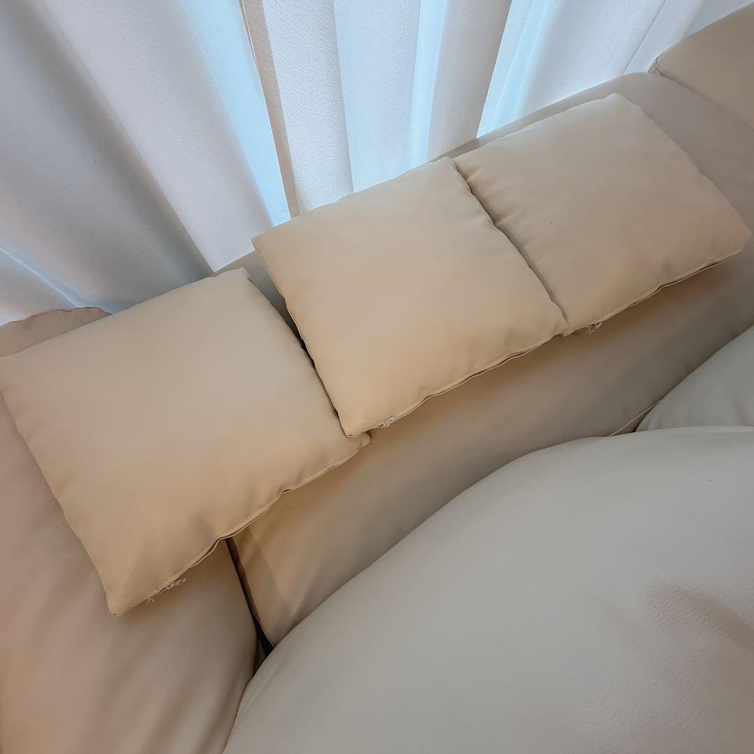 モダンデコ 3人掛け カウチソファ