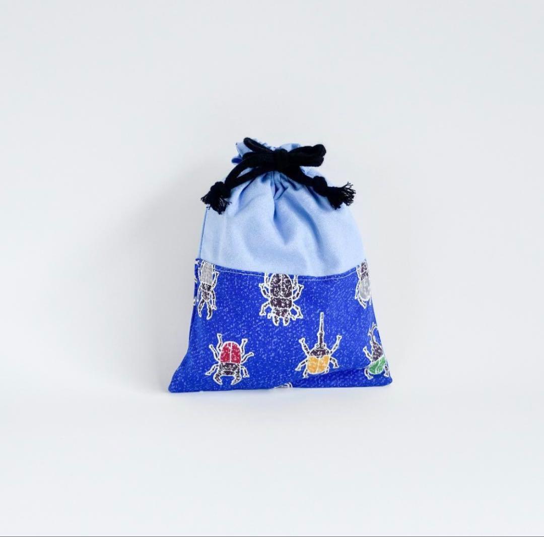 昆虫 入園入学7点セット 男の子 カブトムシ クワガタ レッスンバッグ 青