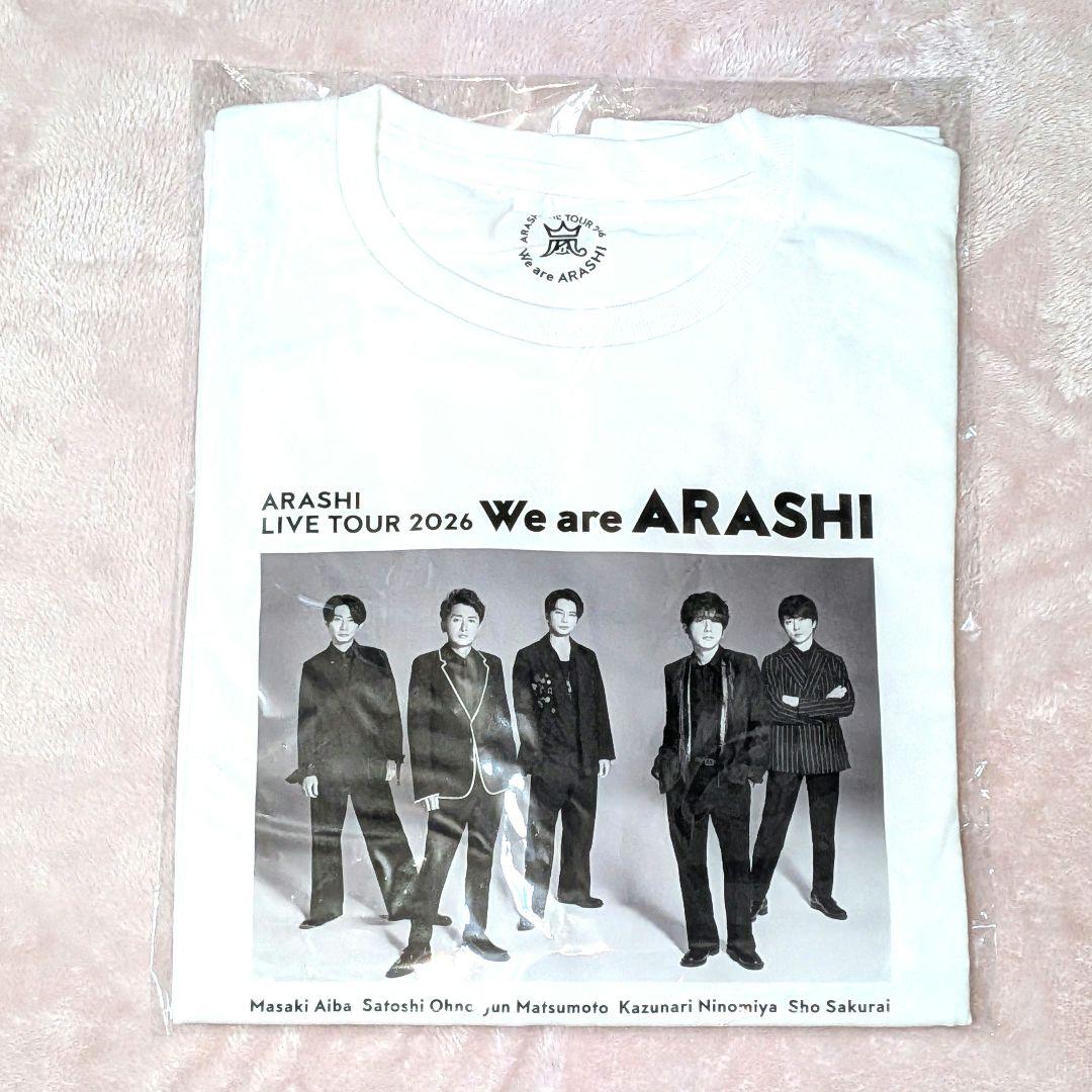 嵐 櫻井翔 二宮和也 大野智 相葉雅紀 We are ARASHI Tシャツ
