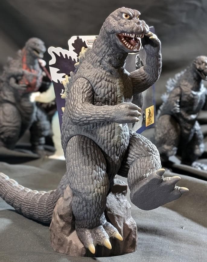 ゴジラ初代・逆襲白・シン・シェー（バンダイ）ムービーモンスターシリーズ４体セット