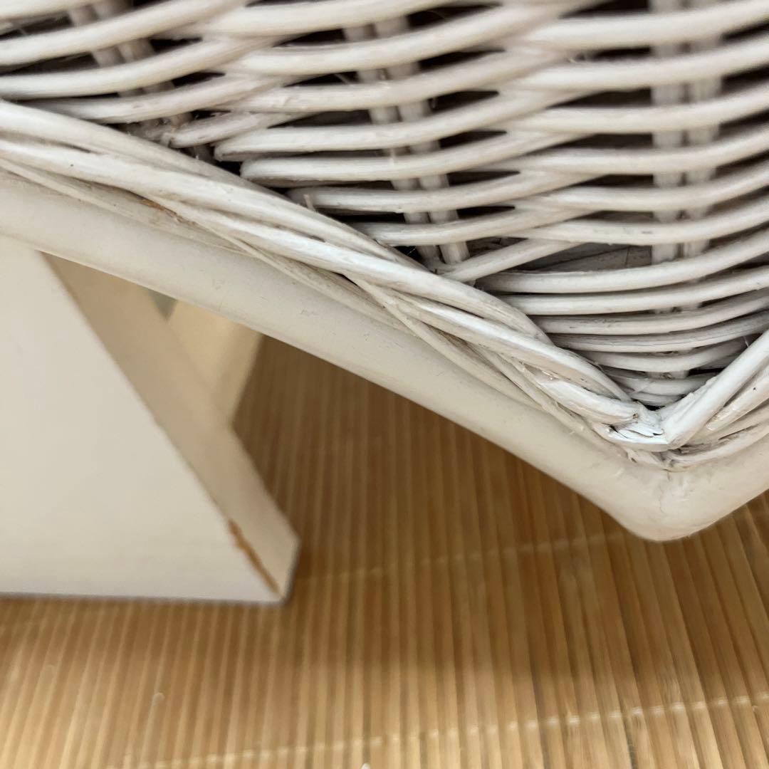 【Pink Love 】★希少　ホワイトラタン　ハート♡チェスト