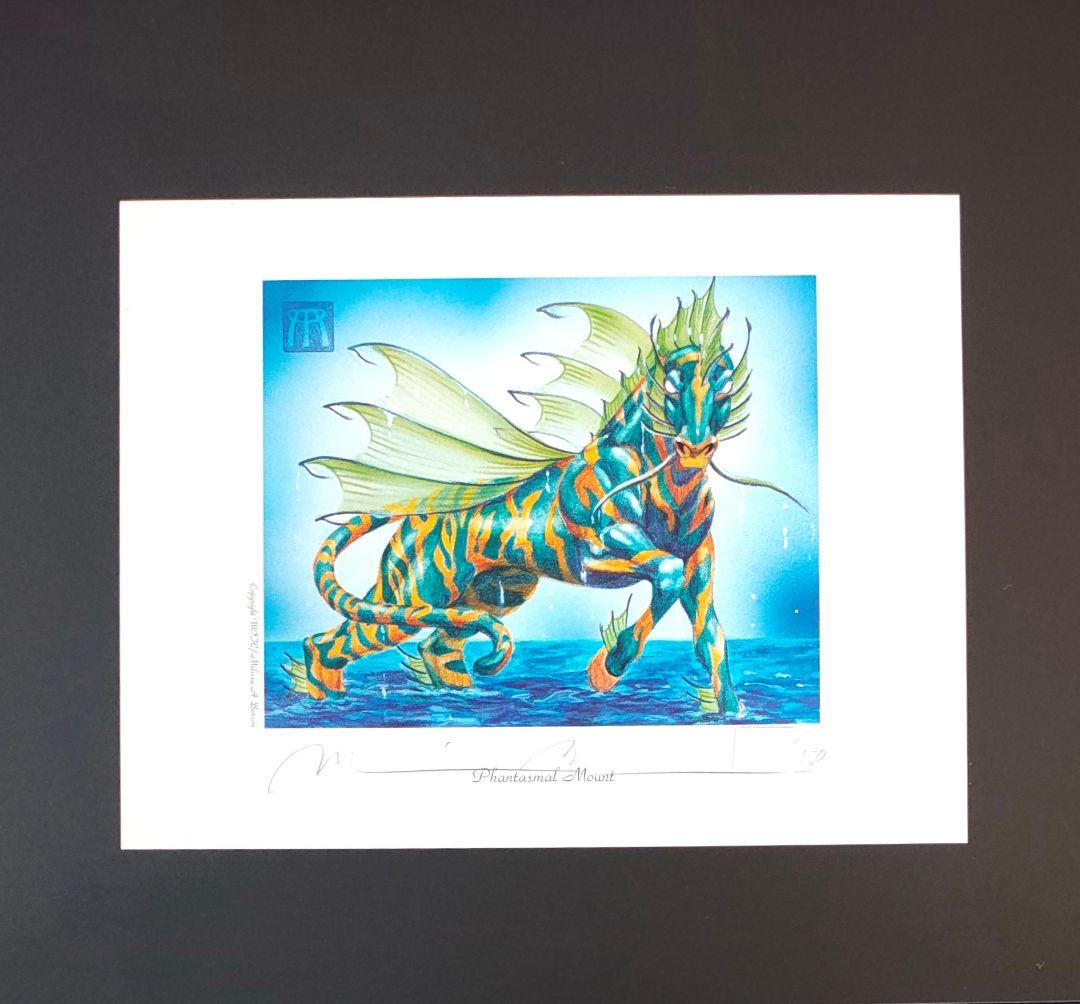 直筆サイン入りアートプリント　 シヴ山のドラゴン 　他４枚　セット　MTG