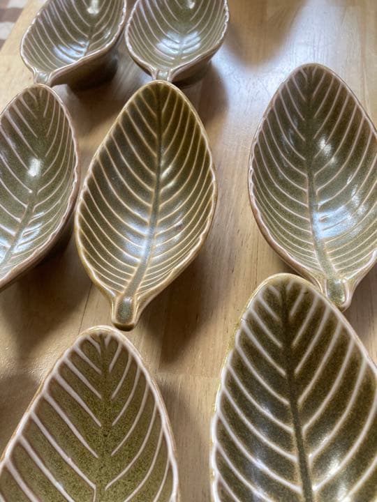 リーフ皿　22枚セット　Leaf Plate 昭和レトロ