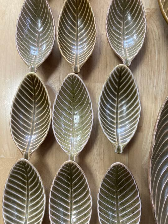 リーフ皿　22枚セット　Leaf Plate 昭和レトロ