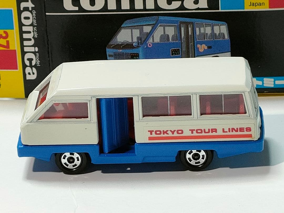 黒箱トミカ 37　ローデッカーデマンドバス　美品　日本製　デッドストック