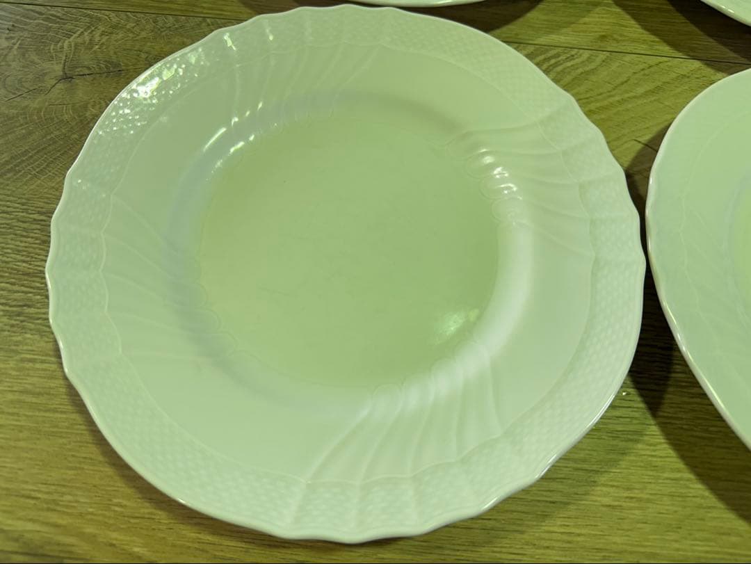 k549 ジノリ　日用品　食器　平皿　ホワイト食器ベッキオホワイト 22センチ