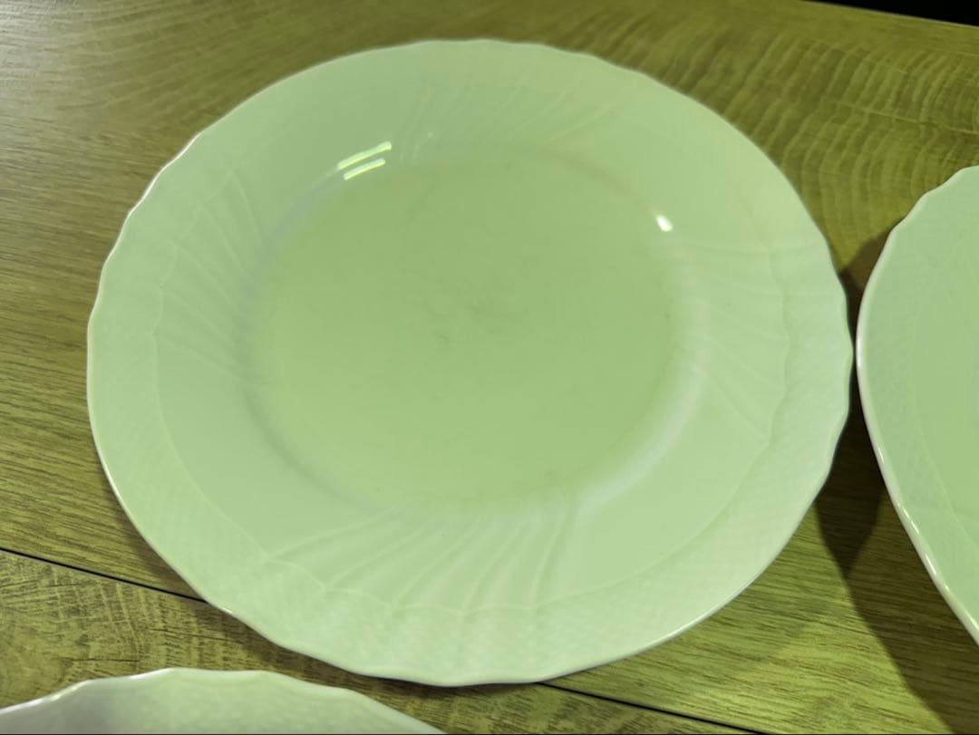 k549 ジノリ　日用品　食器　平皿　ホワイト食器ベッキオホワイト 22センチ