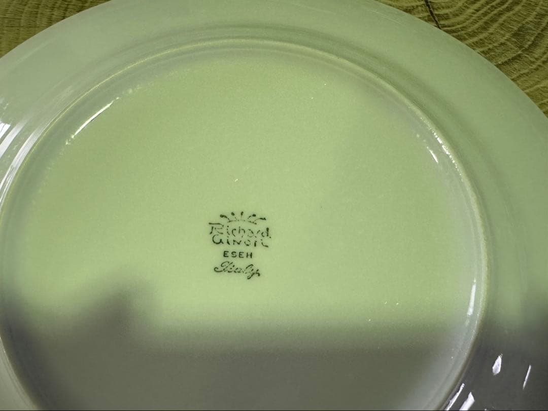 k549 ジノリ　日用品　食器　平皿　ホワイト食器ベッキオホワイト 22センチ