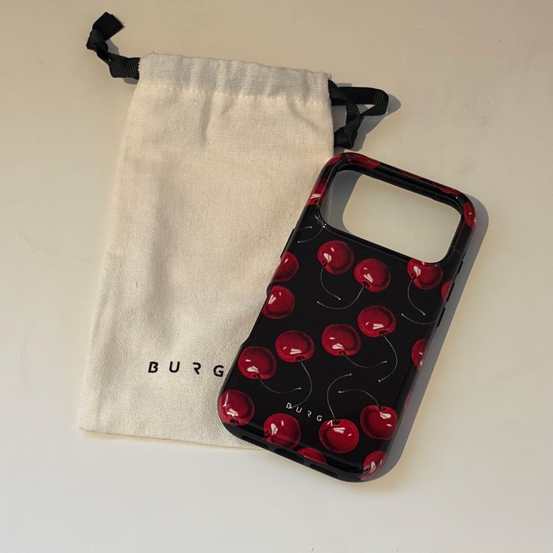 iphone17pro ケース　burga ブルガ　チェリー