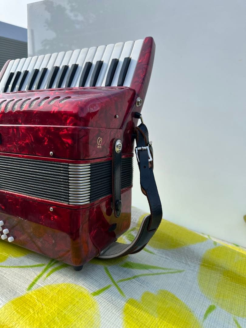 YAMAHA アコーディオン レッド 31鍵 120ボタン