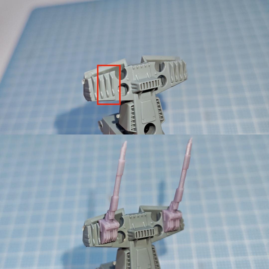 Yang　4連装強化型砲塔×15　1/1000Aパーツ