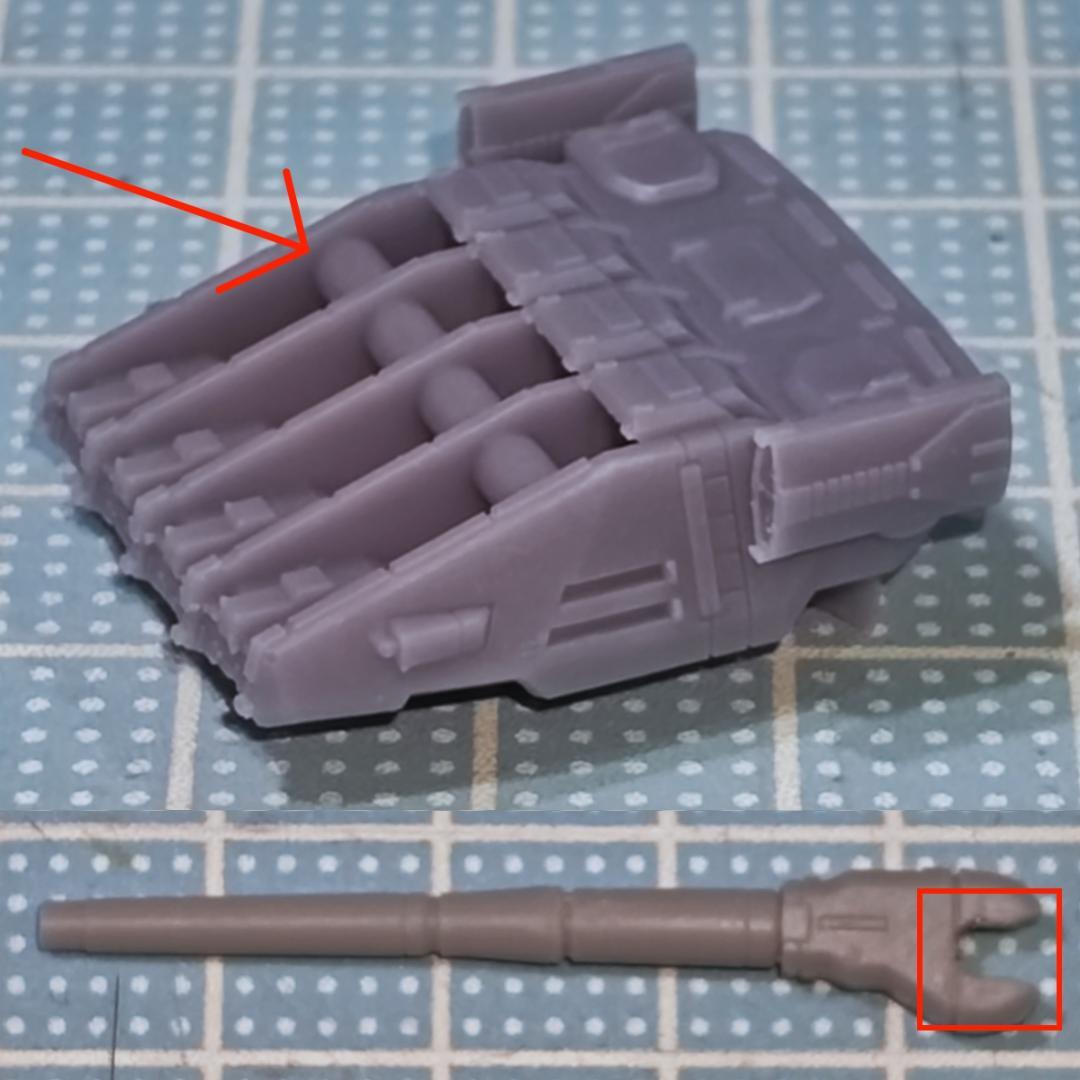 Yang　4連装強化型砲塔×15　1/1000Aパーツ