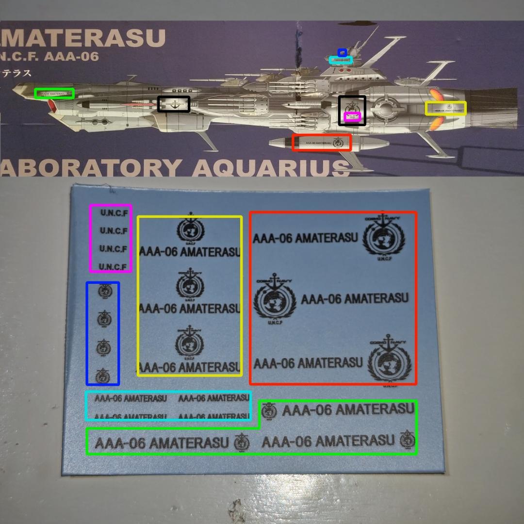 Yang　4連装強化型砲塔×15　1/1000Aパーツ