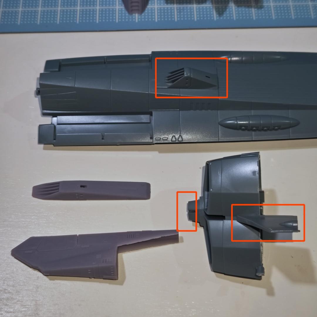 Yang　4連装強化型砲塔×15　1/1000Aパーツ